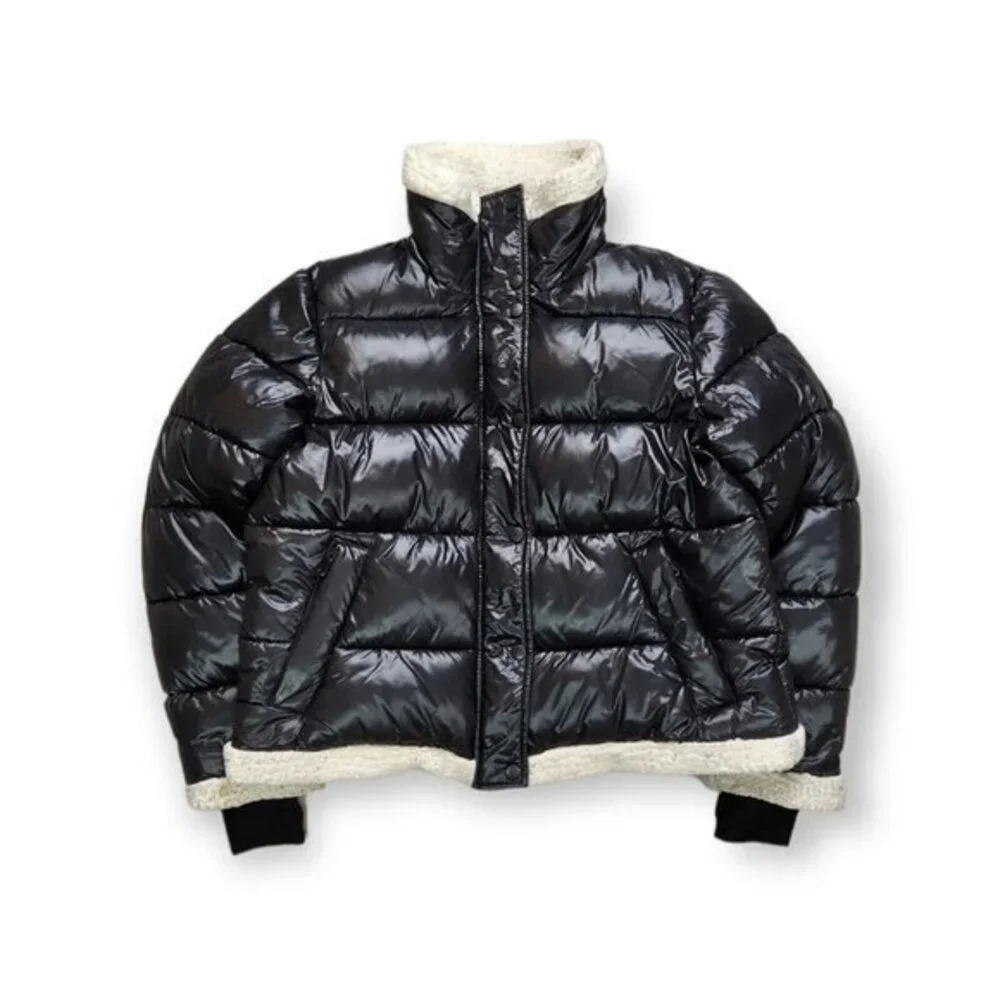7 Seven for‎ All Mankind SAM Shearling Thermal Puffer Jacket Womens Large